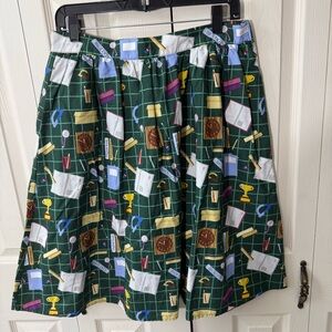 ModCloth Head Of The Class Teacher School Supplies A-Line Skirt Women’s size L